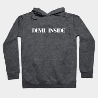 Devil Inside, white Hoodie